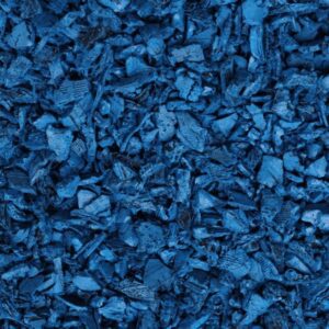 Blue Shredded Rubber Mulch
