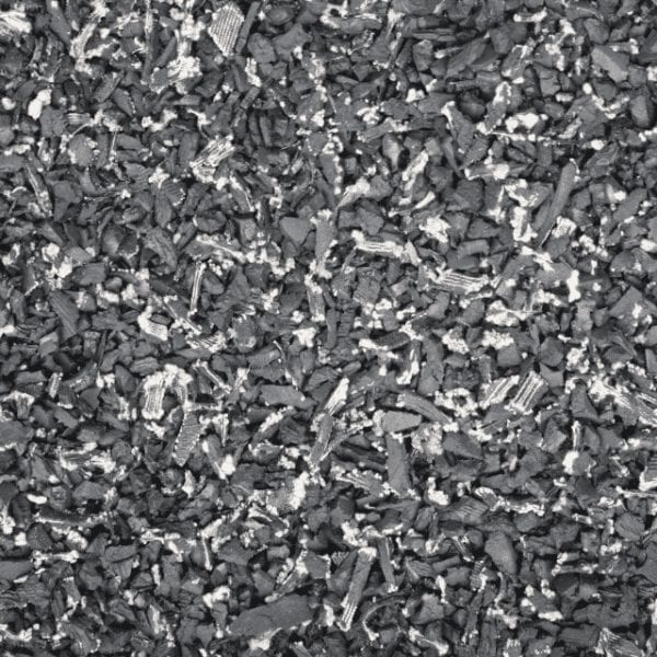 Natural Black (Unpainted) Recycled Rubber Landscape Mulch in Florida