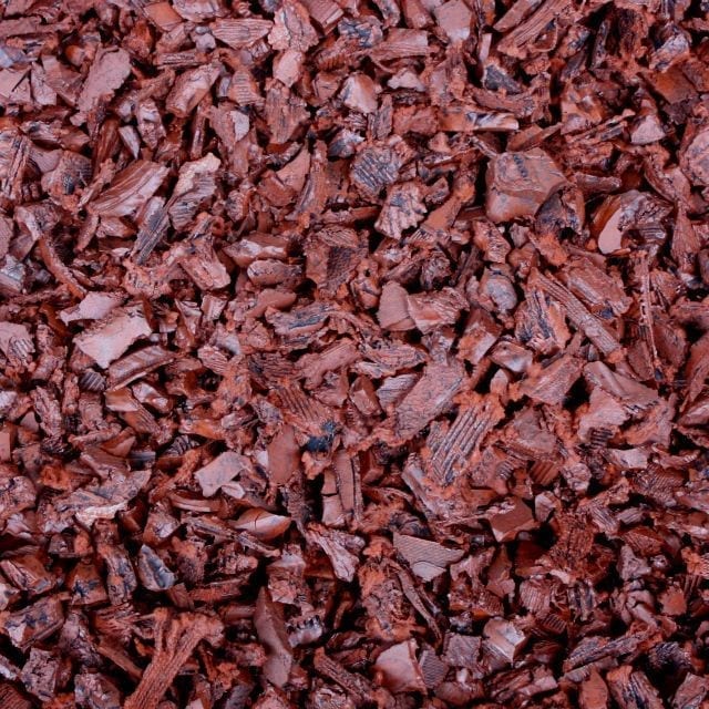 Red Shredded Rubber Mulch